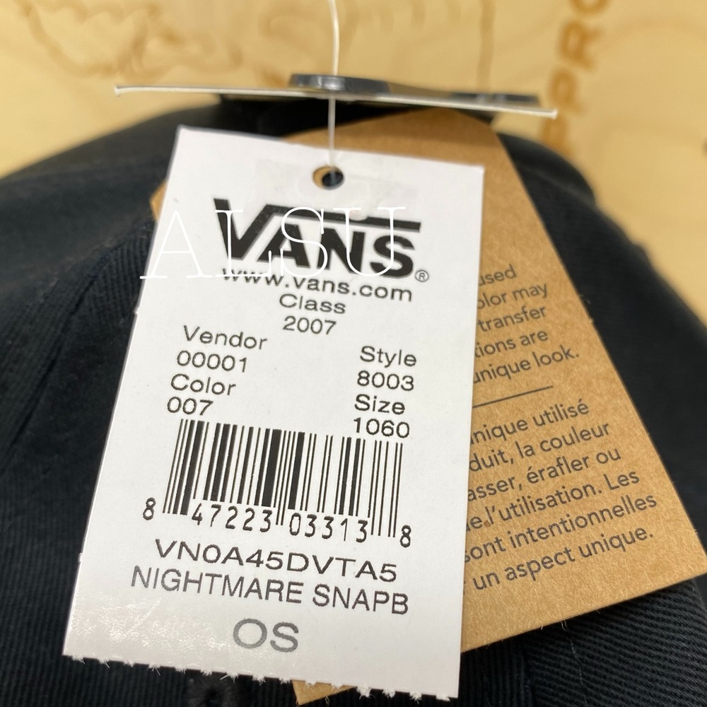 VANS Nightmare before Christmas Cap SnapBack Black - Picture 5 of 8